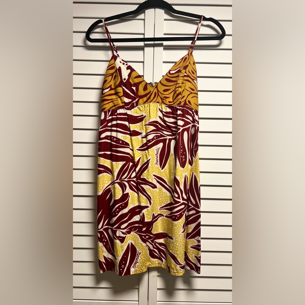 Manuhealii Tropical Leaf Print Dress